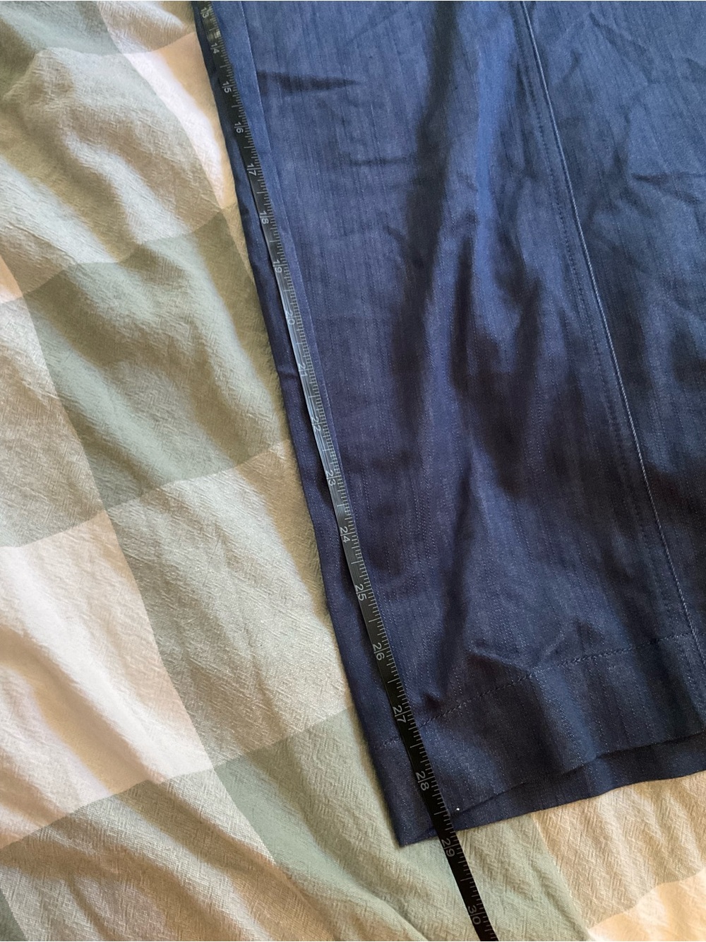 Anthropologie Women’s Maison d’Amelie Navy Drawstring Relaxed Trousers - Picture 7 of 9